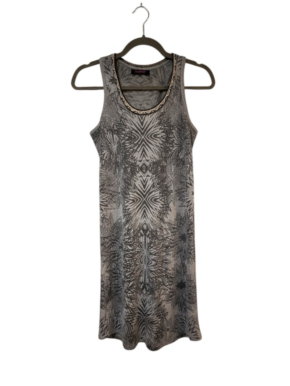 Custo Barcelona vintage Y2K metallic silver sparkly tank dress Sz S | EUC